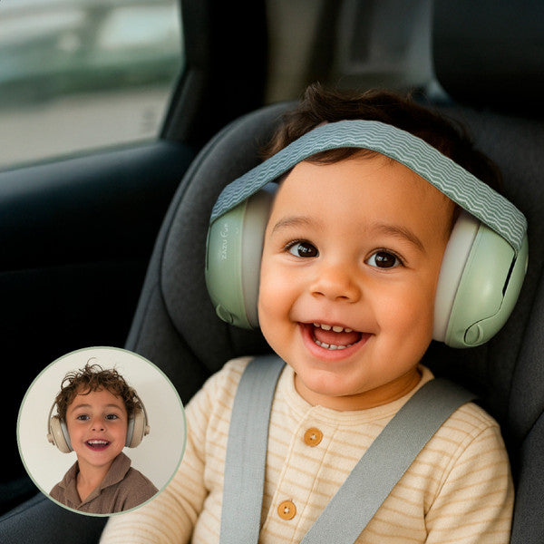 Zazu Gehoorbescherming Baby & Junior 2 in 1 | Groen