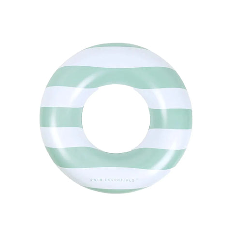 Swim Essentials Green White Striped Zwemring 90cm