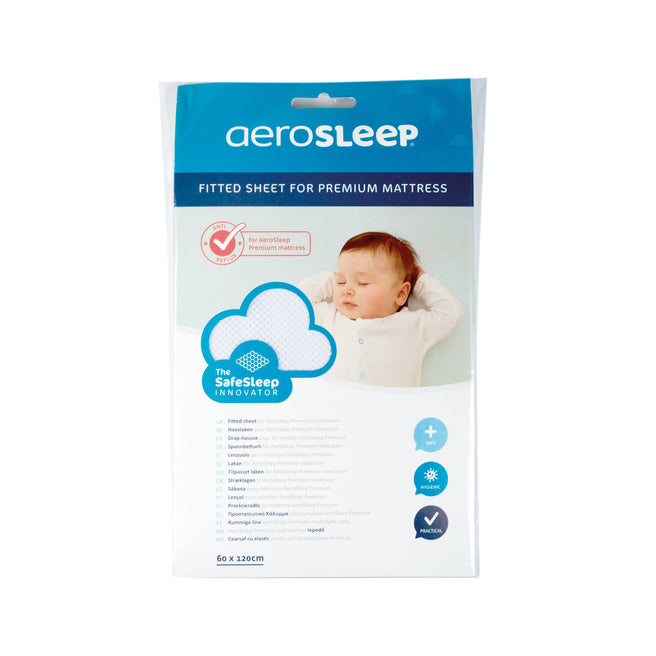 Aerosleep Hoeslaken Premium 60x120cm | White