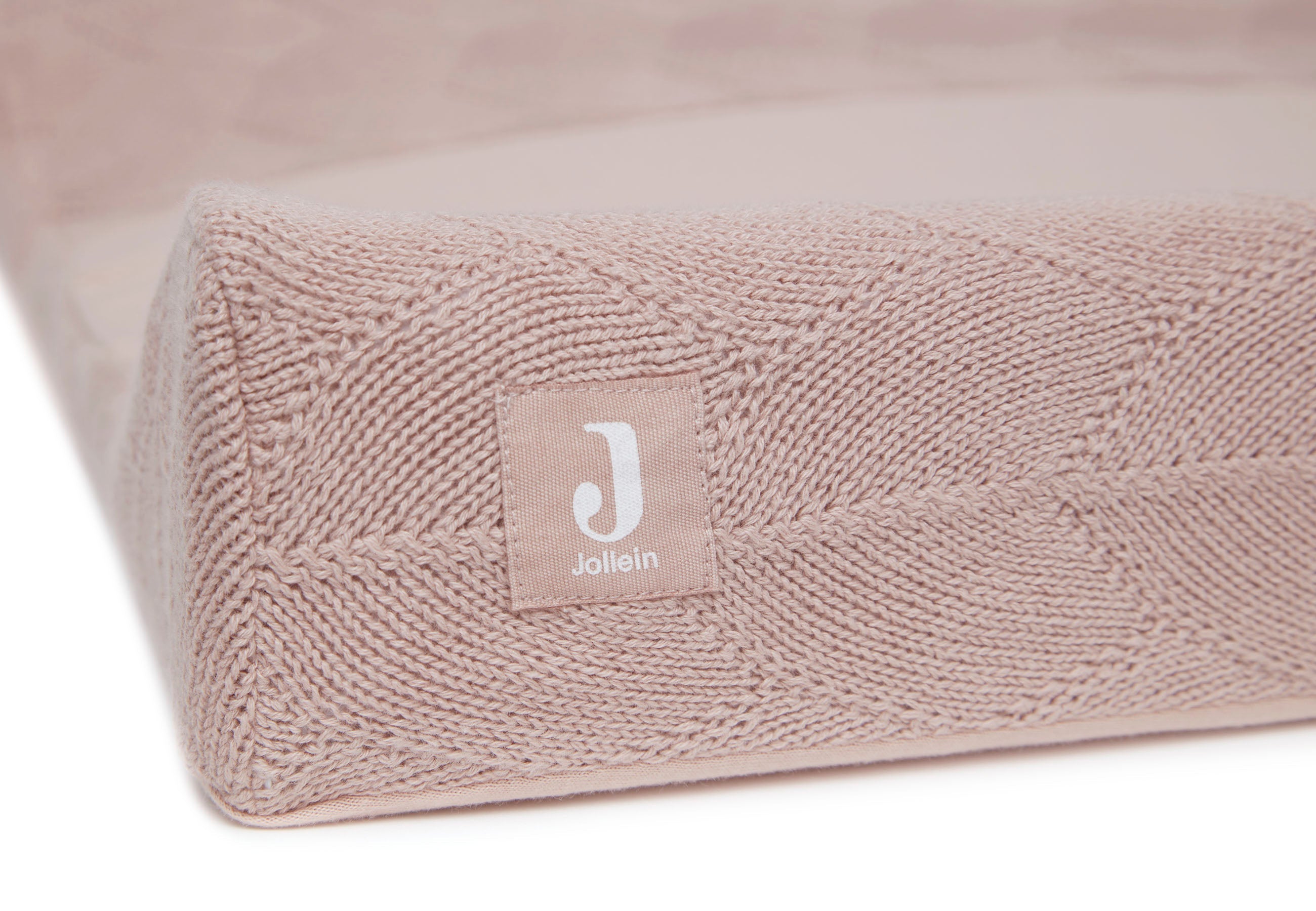 Jollein Waskussenhoes 50x70cm | Shell Knit Wild Rose GOTS*