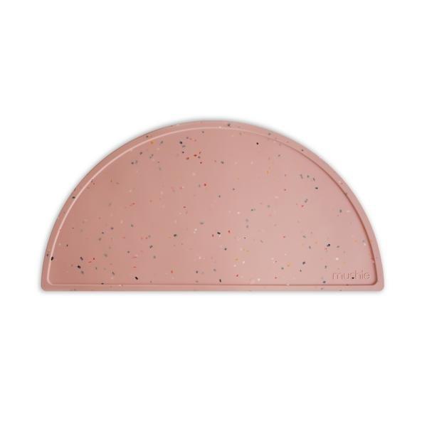 Mushie Siliconen Placemat | Powder Pink Confetti