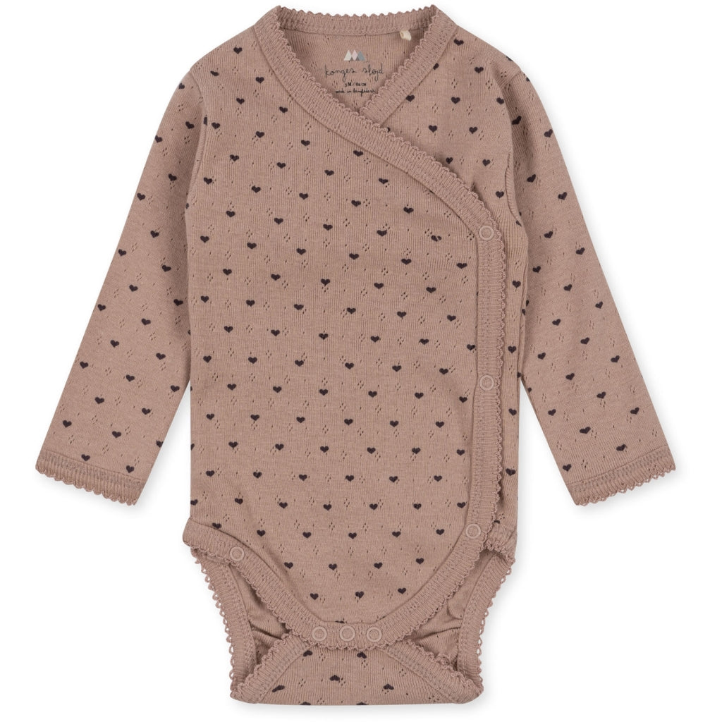 Konges Sløjd Classic Longsleeve Newborn Body GOTS | Du Coeur Sparrow*