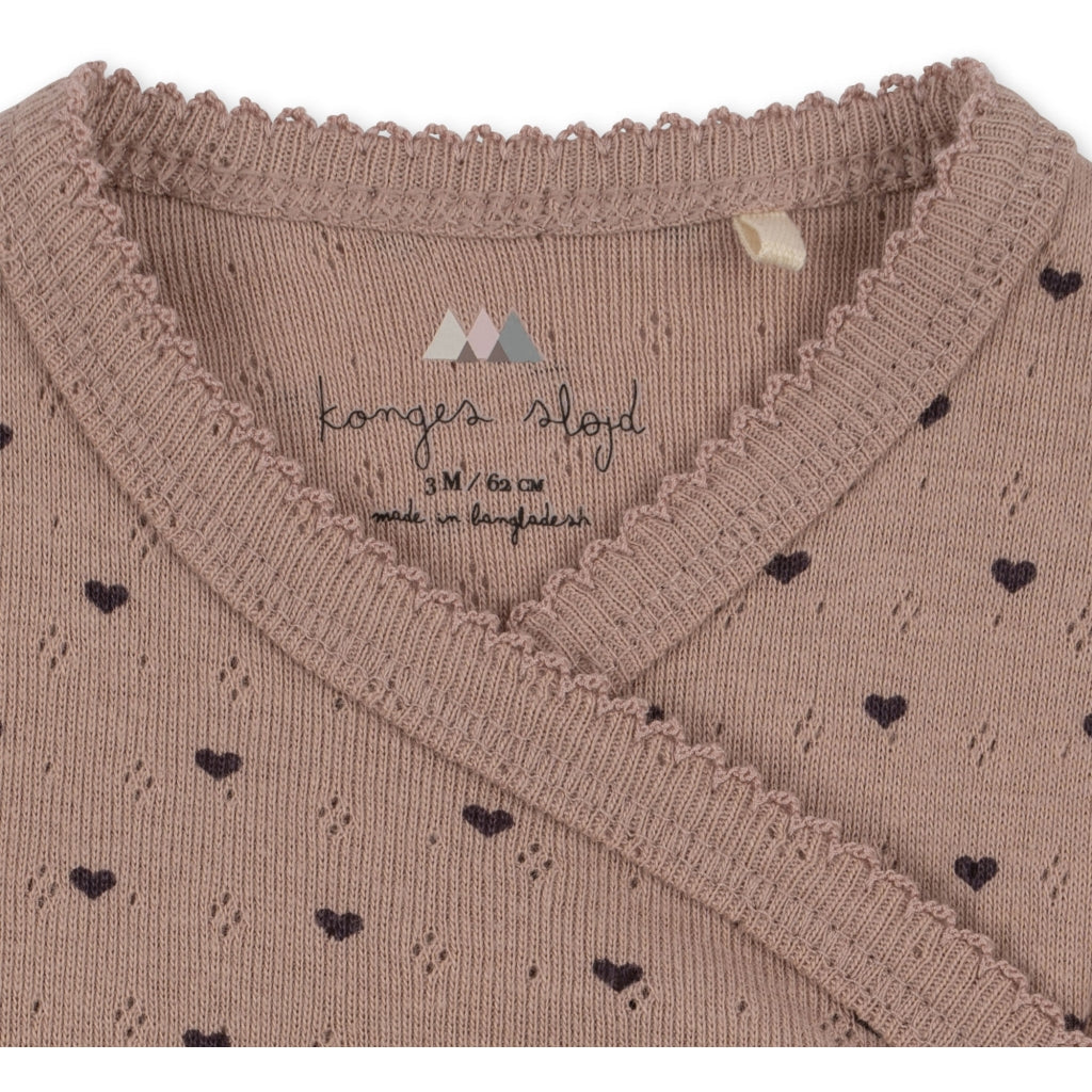 Konges Sløjd Classic Longsleeve Newborn Body GOTS | Du Coeur Sparrow*