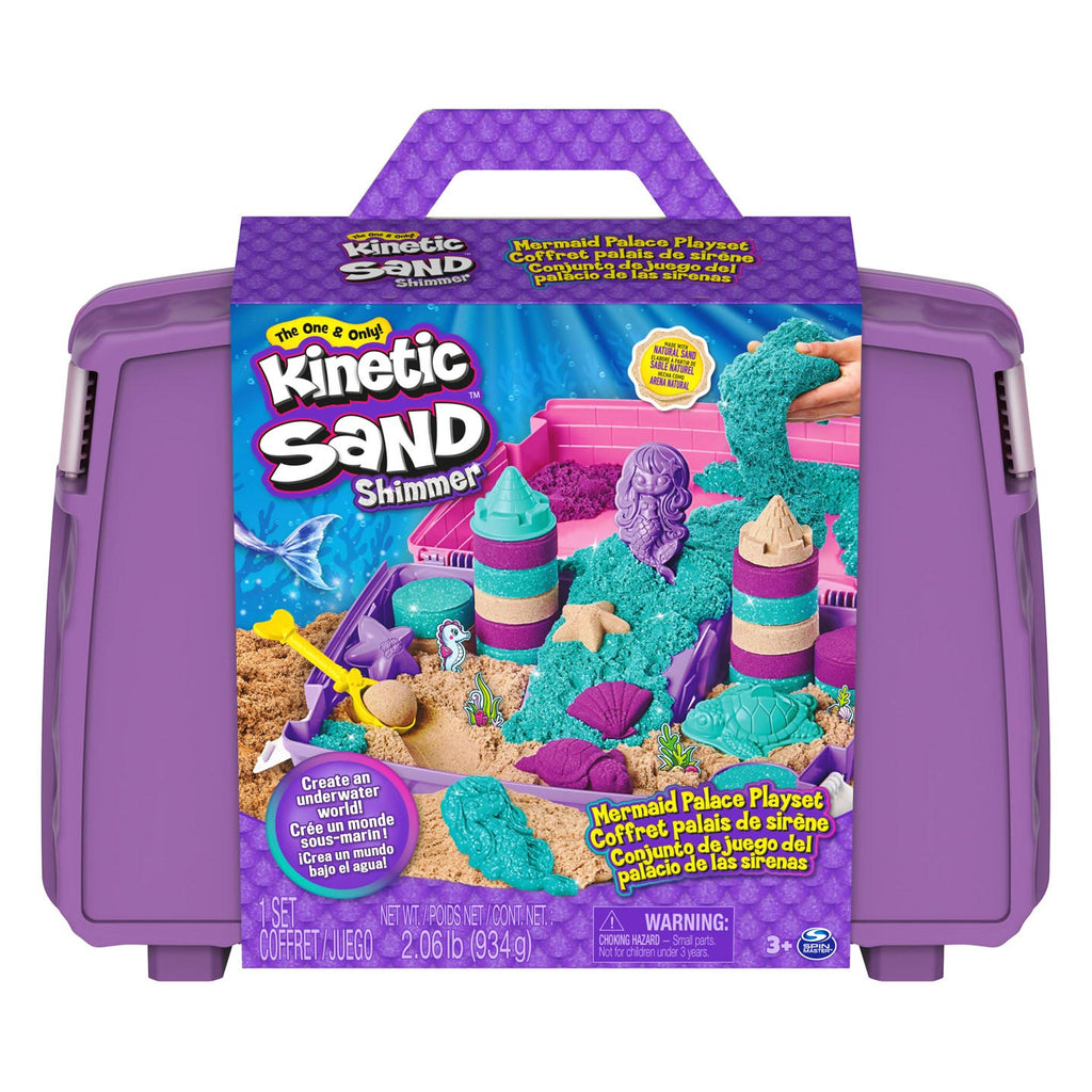 Kinetic Sand zeemeerminnen speelset met koffer en kinetisch speelzand bij De Gele Flamingo