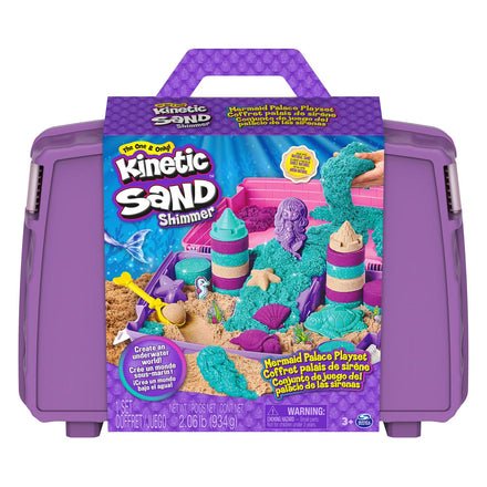 Kinetic Sand zeemeerminnen speelset met koffer en kinetisch speelzand bij De Gele Flamingo
