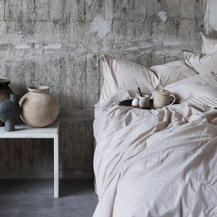 Midnatt Set 2 kussenhoezen 50x70cm | Pebble