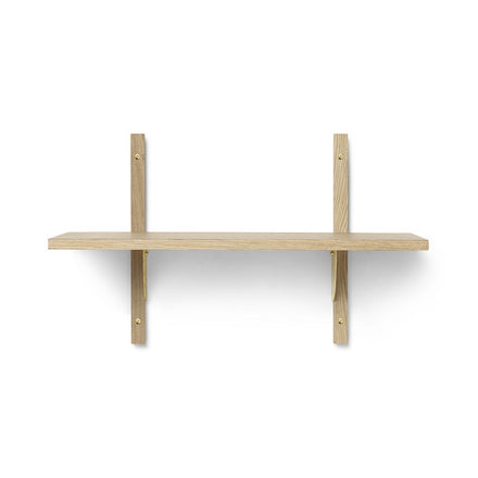 * Ferm Living Sector Shelf Small Oak-Brass