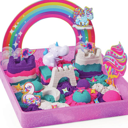 Kinetic Sand Unicorn Kingdom speelset met 907 g kinetisch speelzand bij De Gele Flamingo
