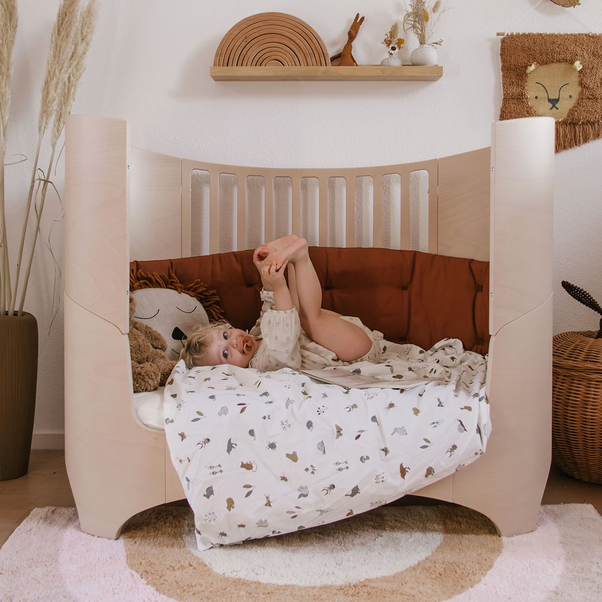 Leander Babybed Ledikant 0-3j | Whitewash 70x120cm