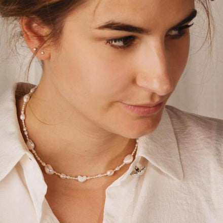 Galore Gepersonaliseerde Ketting Mixed Pearls | Zilver Women