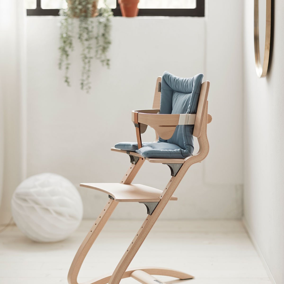 Leander Meegroei Eetstoel Kussen | Dusty Blue