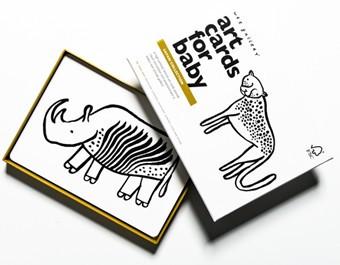 Wee Gallery Baby art cards - Safari collection - Special edition