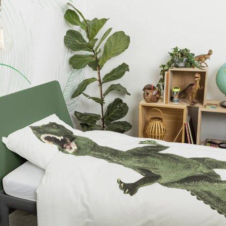 SNURK dekbedset 140 x 200/220cm Dino - DE GELE FLAMINGO - 3