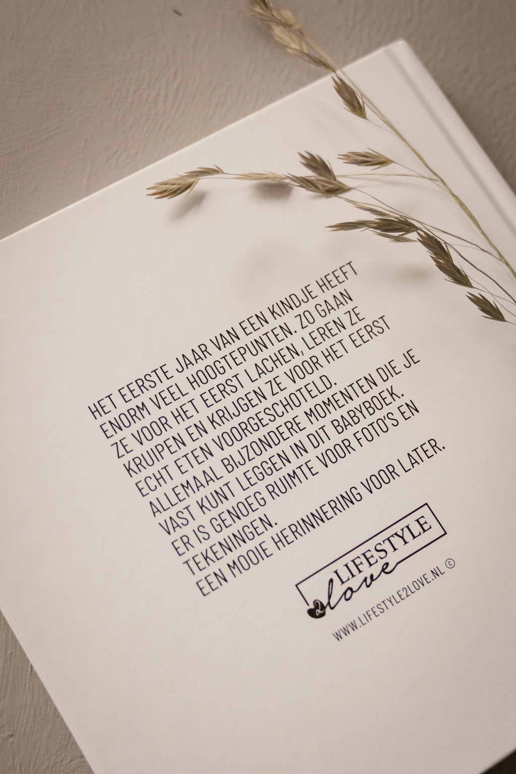 Lifestyle 2 Love I Babyboek Hart