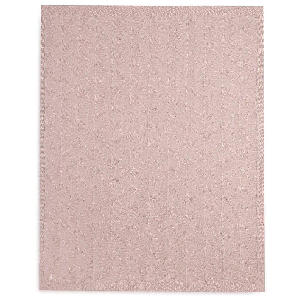 * Jollein Ledikant Deken 100x150cm | Shell Knit Wild Rose