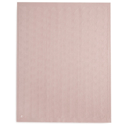 * Jollein Ledikant Deken 100x150cm | Shell Knit Wild Rose
