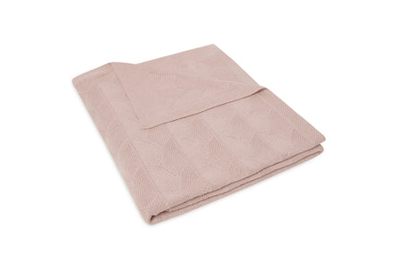 * Jollein Ledikant Deken 100x150cm | Shell Knit Wild Rose