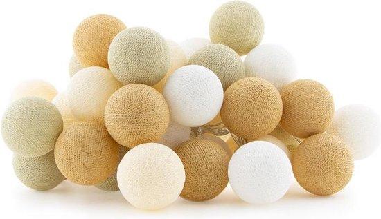 Cotton Ball Lights Lichtslinger 35 stuks - Creamy