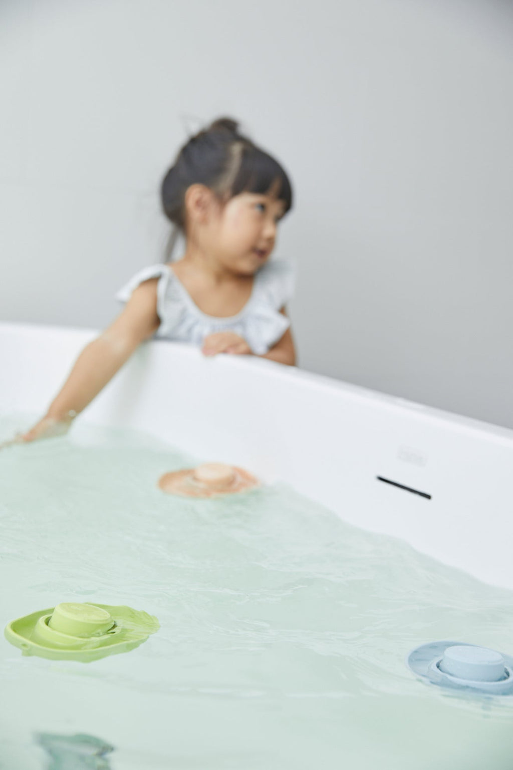 Plantoys Badspeelgoed Rubber Boat | Pastel Green