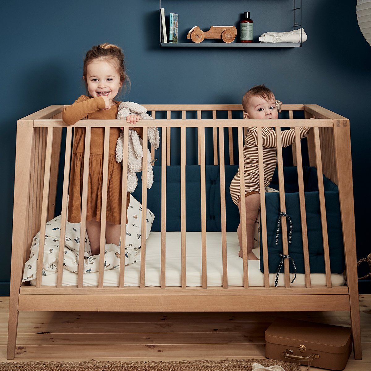 Leander Babybed Ledikant Linea | Eik 70x120cm