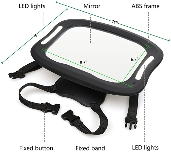 BabyDan Autospiegel met LED-verlichting