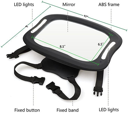 BabyDan Autospiegel met LED-verlichting