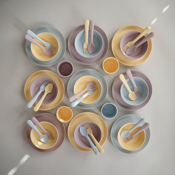 Mushie Set 2 Borden Rond | Soft Lilac