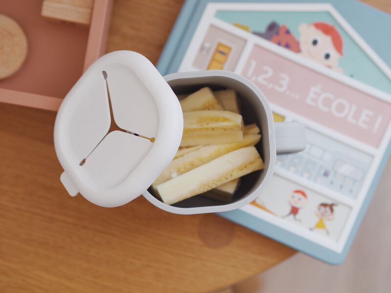 * Béaba Snack Box Silicone | Velvet Grey