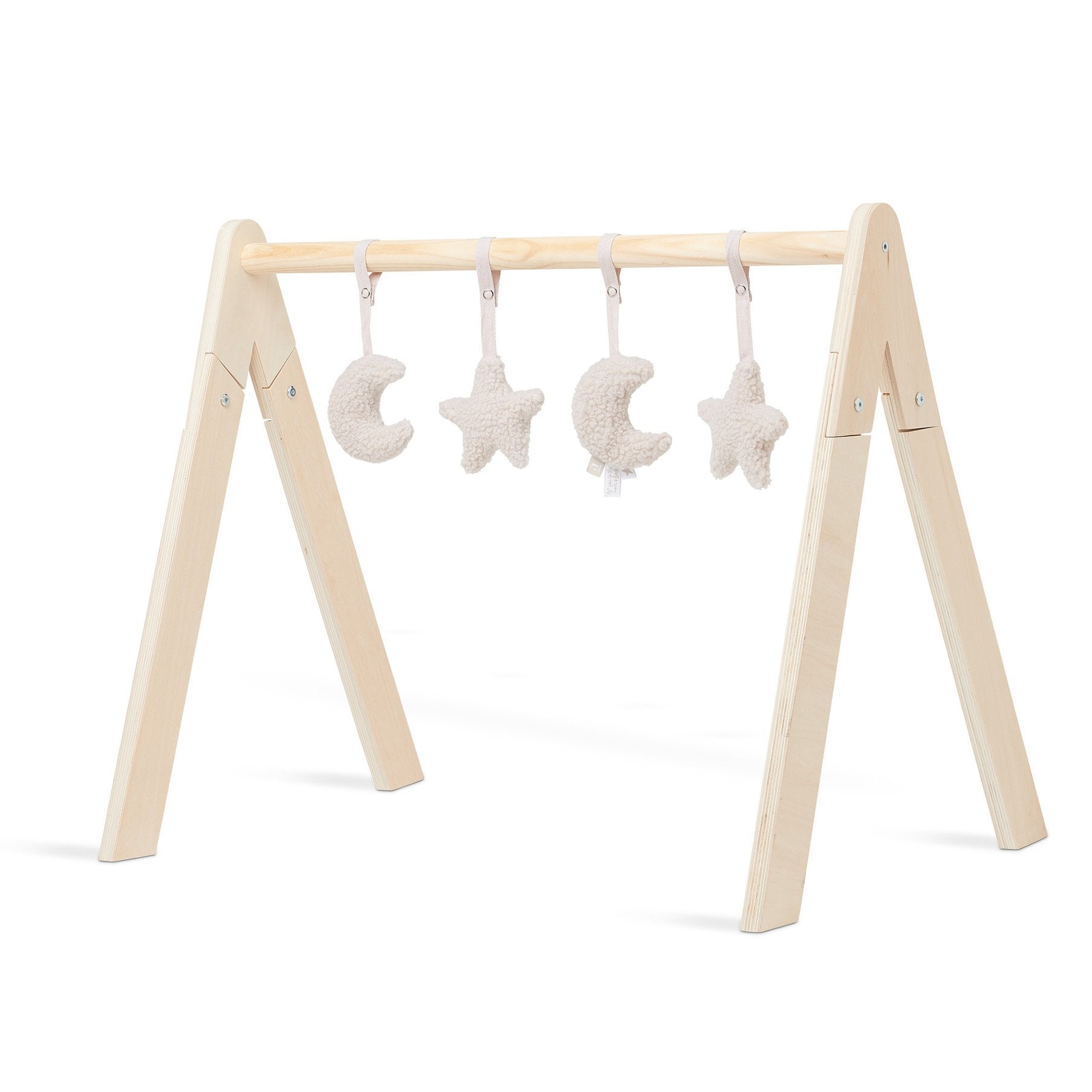 Jollein set 4 babygym speeltjes Moon | Nougat