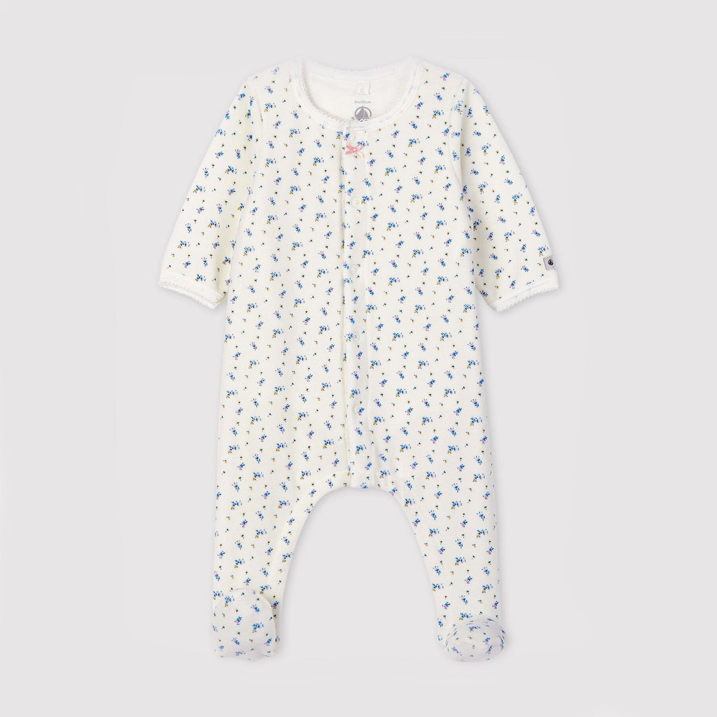 Petit Bateau Bodyjama | Bloemenprint Velours   *