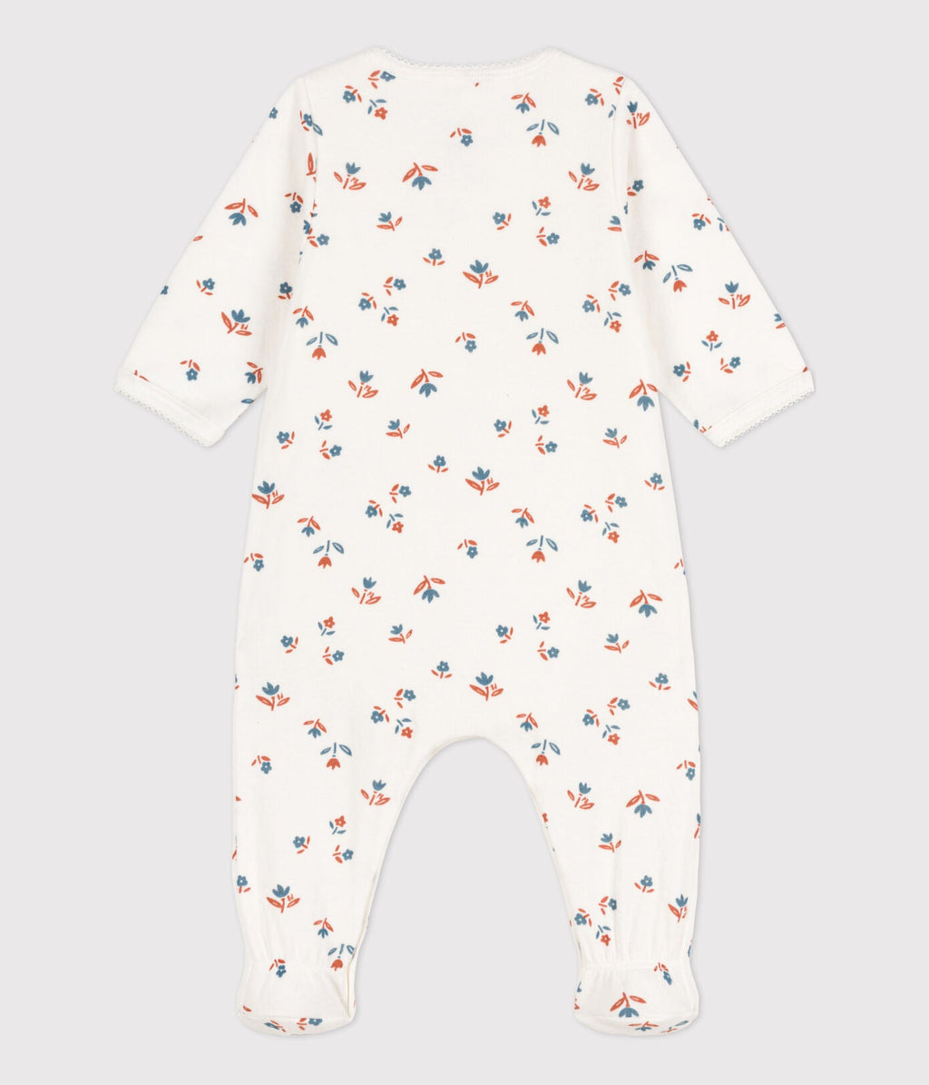 Petit Bateau Baby Pyjama Tubic | Marshmallow Flowers  *