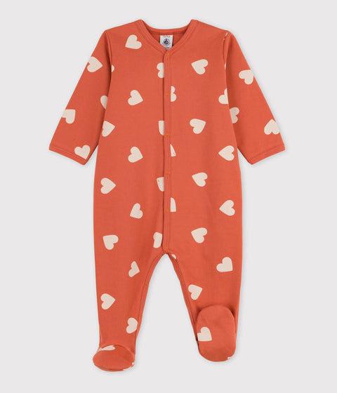 Petit Bateau Baby Pyjama | Brandy / Avalanche