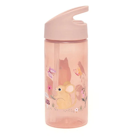 Petit Monkey Drinkfles | Woodland Pink