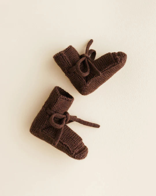 *  Hvid Booties | Dark Brown