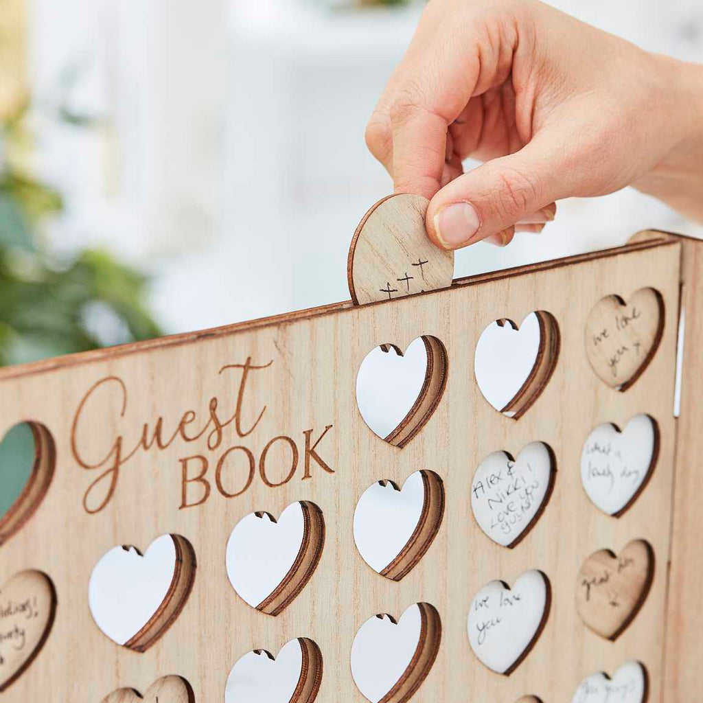 Houten Gastenboek | Hearts