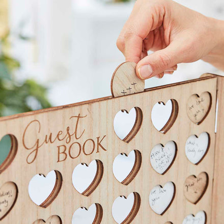 Houten Gastenboek | Hearts