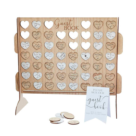 Houten Gastenboek | Hearts