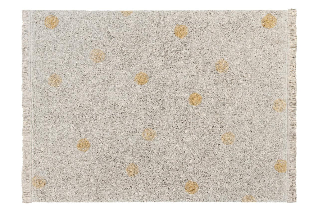 Lorena Canals machinewasbaar tapijt 120x160cm Hippy Dots Natural Honey