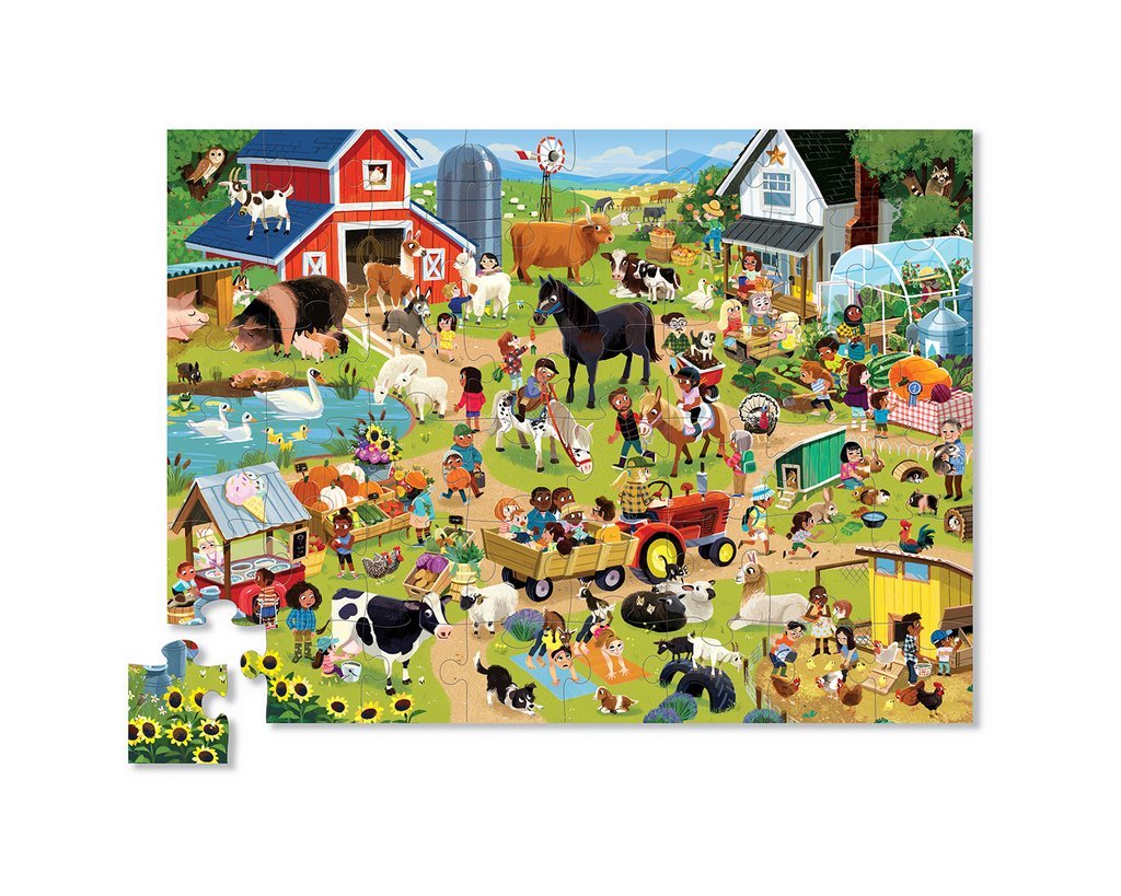 Crocodile Creek puzzel 48 stukken - Day at the Farm