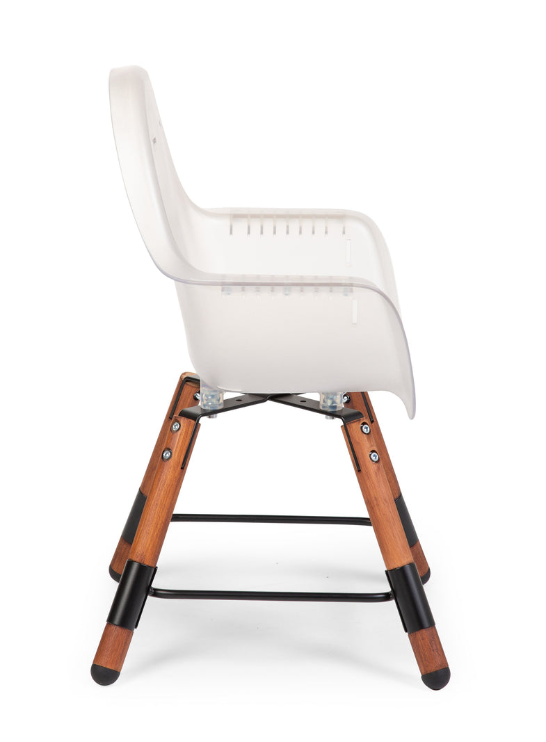 Childhome EVOLU2 meegroeistoel Naut/ Transparant 2 in 1 + beugel*