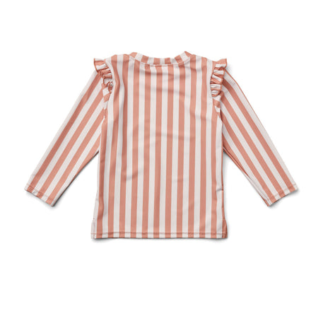 zzz Liewood Tenley UV Swim Tee | Stripe Dusty Coral/ Creme De La Creme*