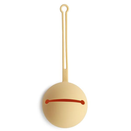 Mushie Siliconen Fopspeenhouder Pacifier Case | Sunshine