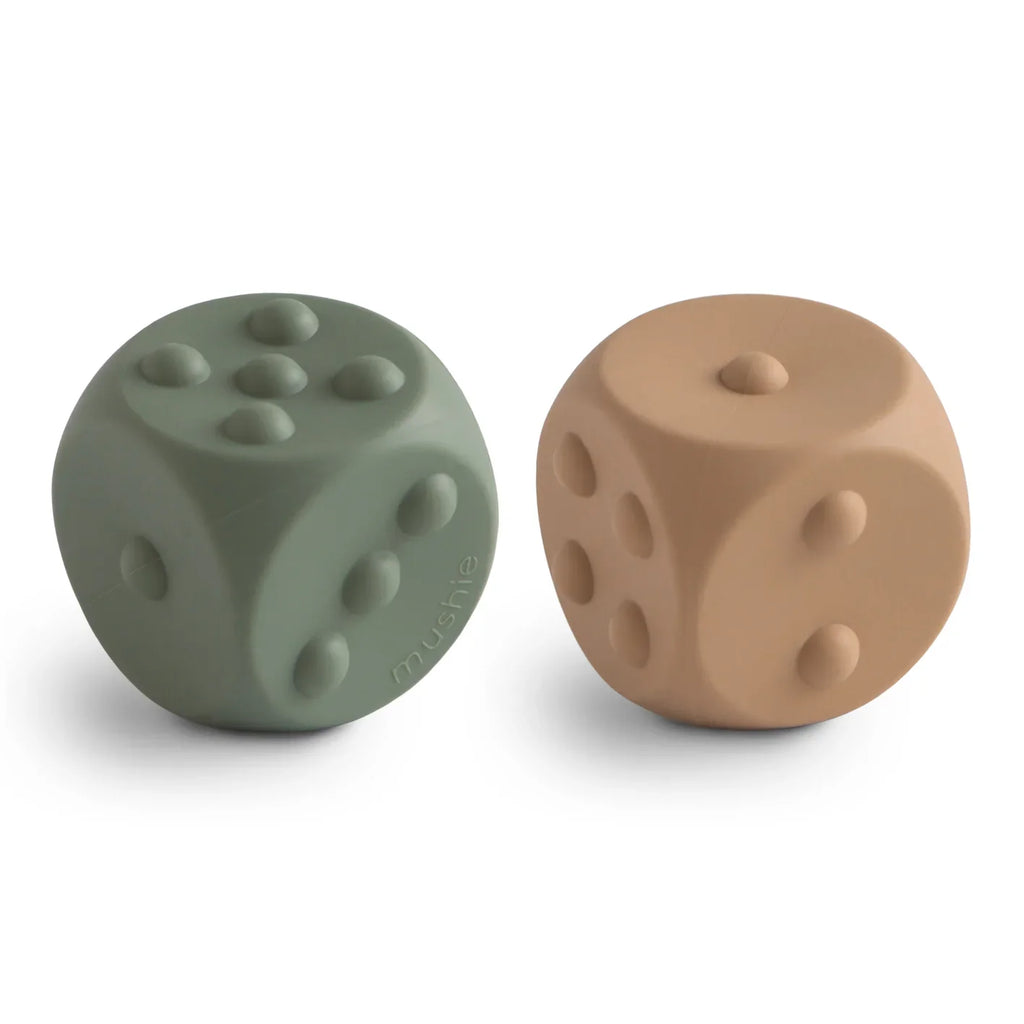 Mushie Bijtspeeltje Dice Press Toy | Dried Thyme / Natural
