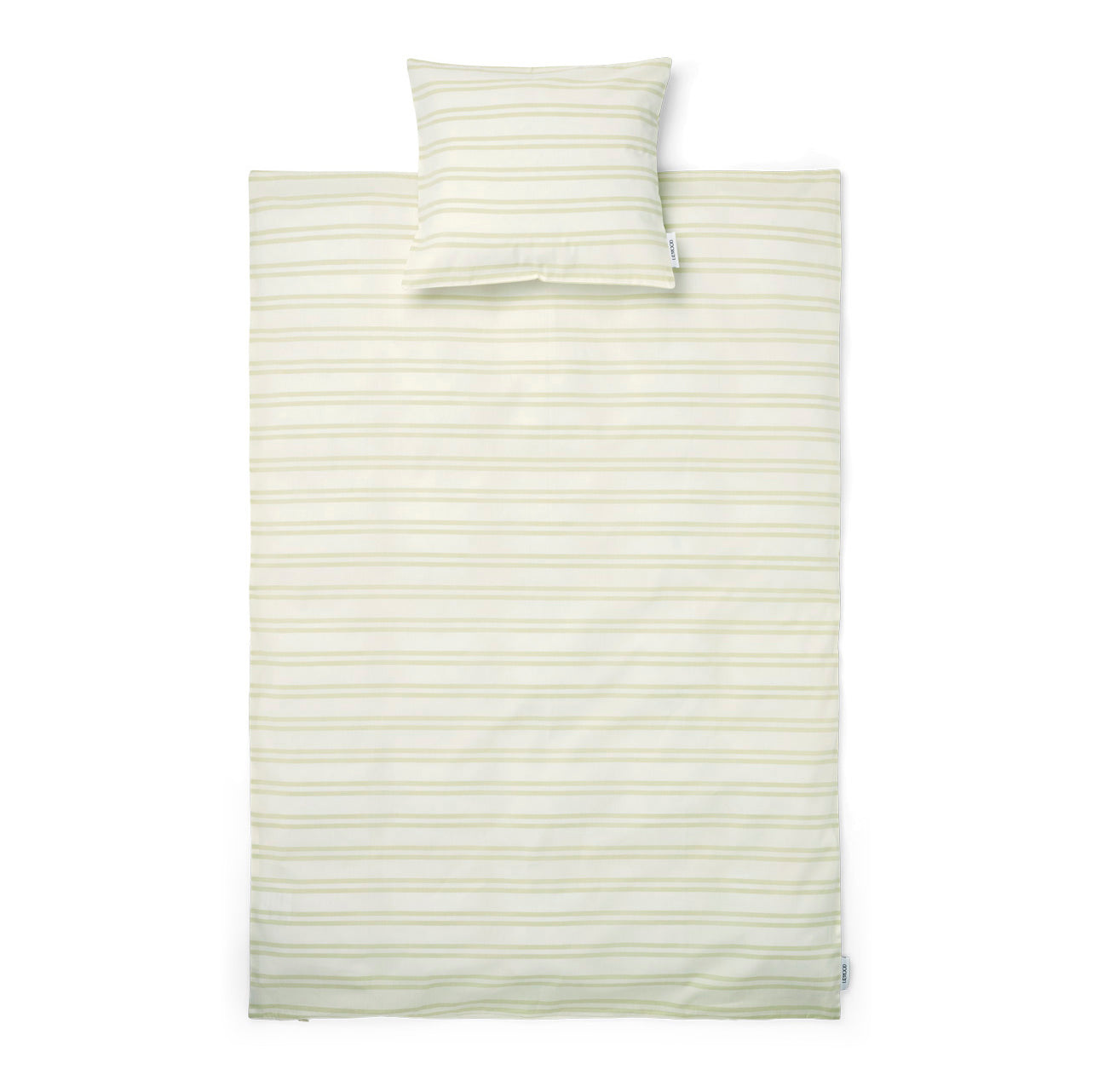 zzz  Liewood Carl Dekbedset 140x200cm | Stripe Creme De La Creme/ Dusty Mint