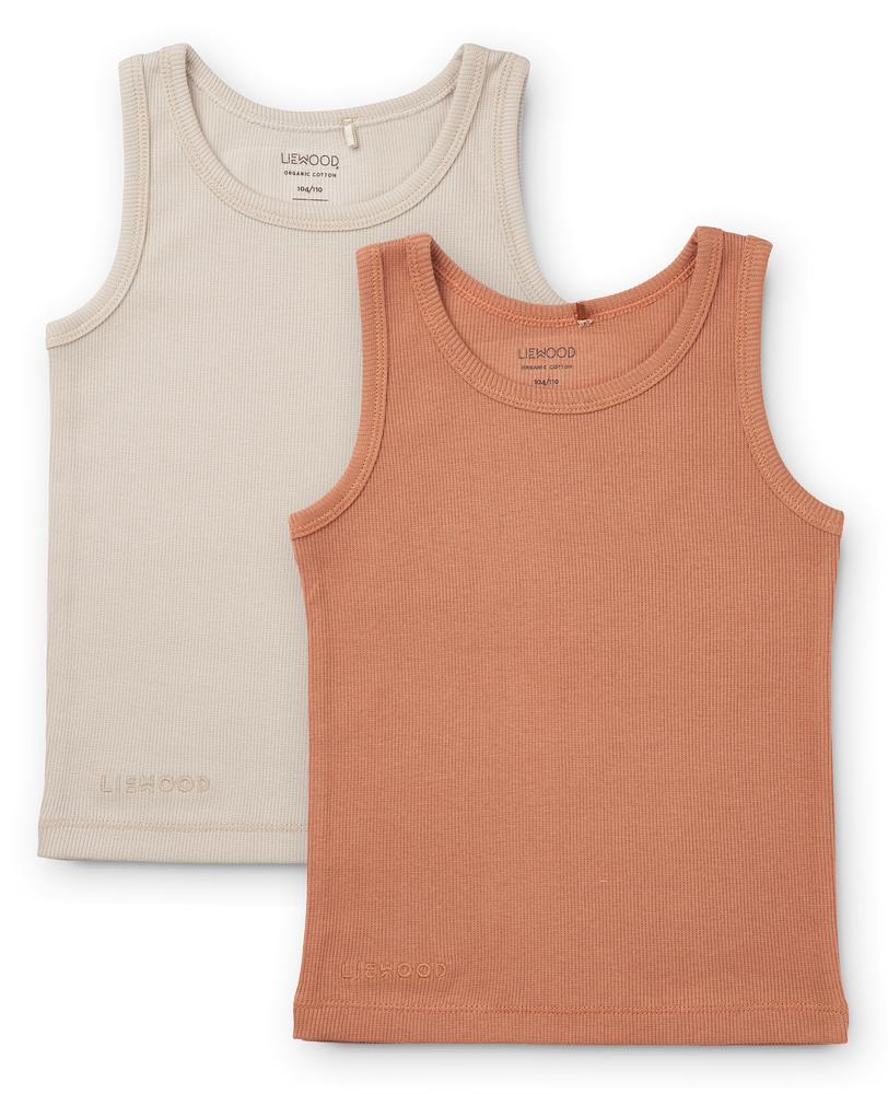 * Liewood Faris Tank Top 2-pack | Tuscany Rose Sandy Mix