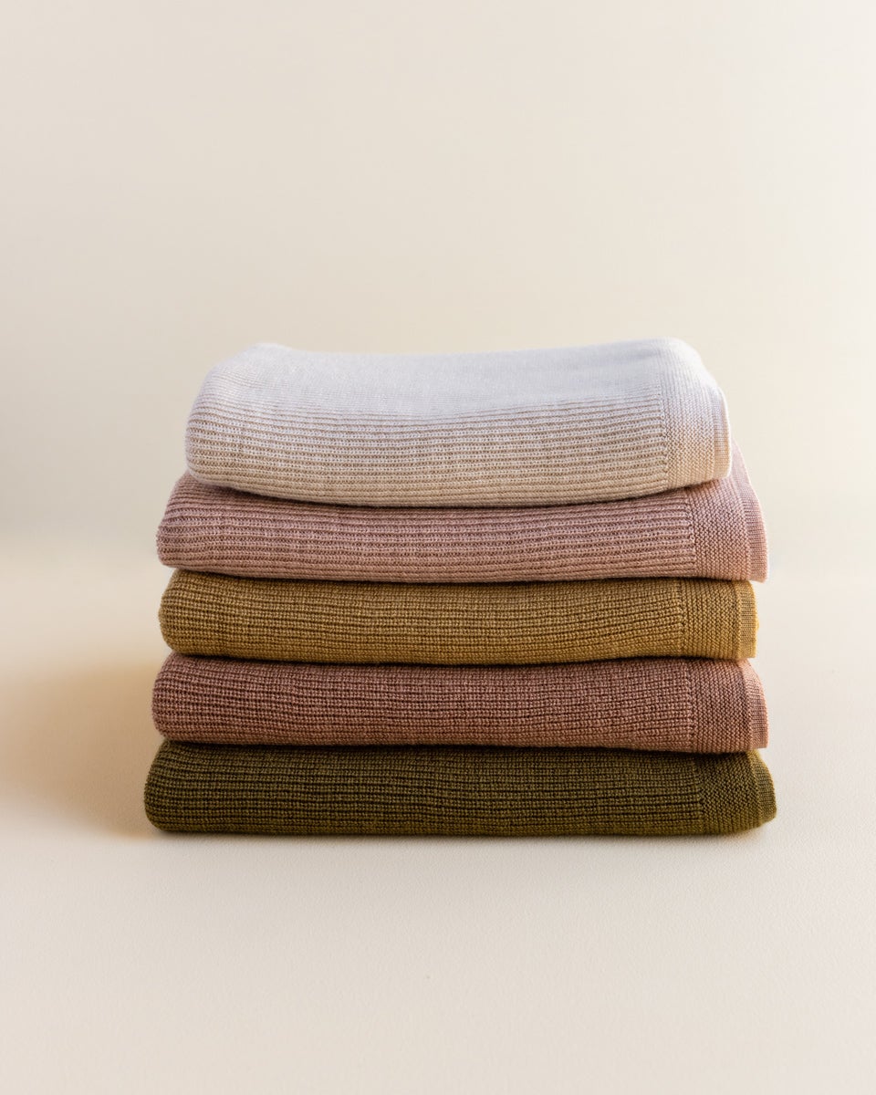 Hvid Blanket Felix | Terracotta