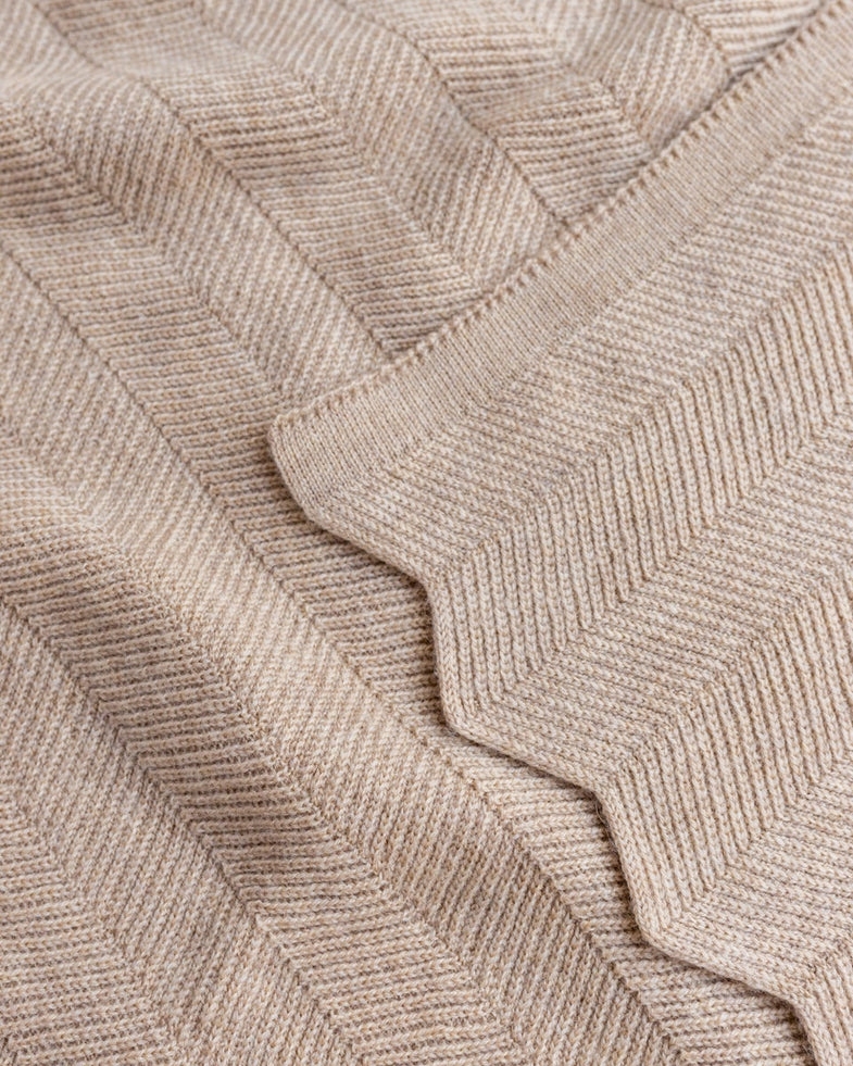 Hvid Blanket Freddie | Sand
