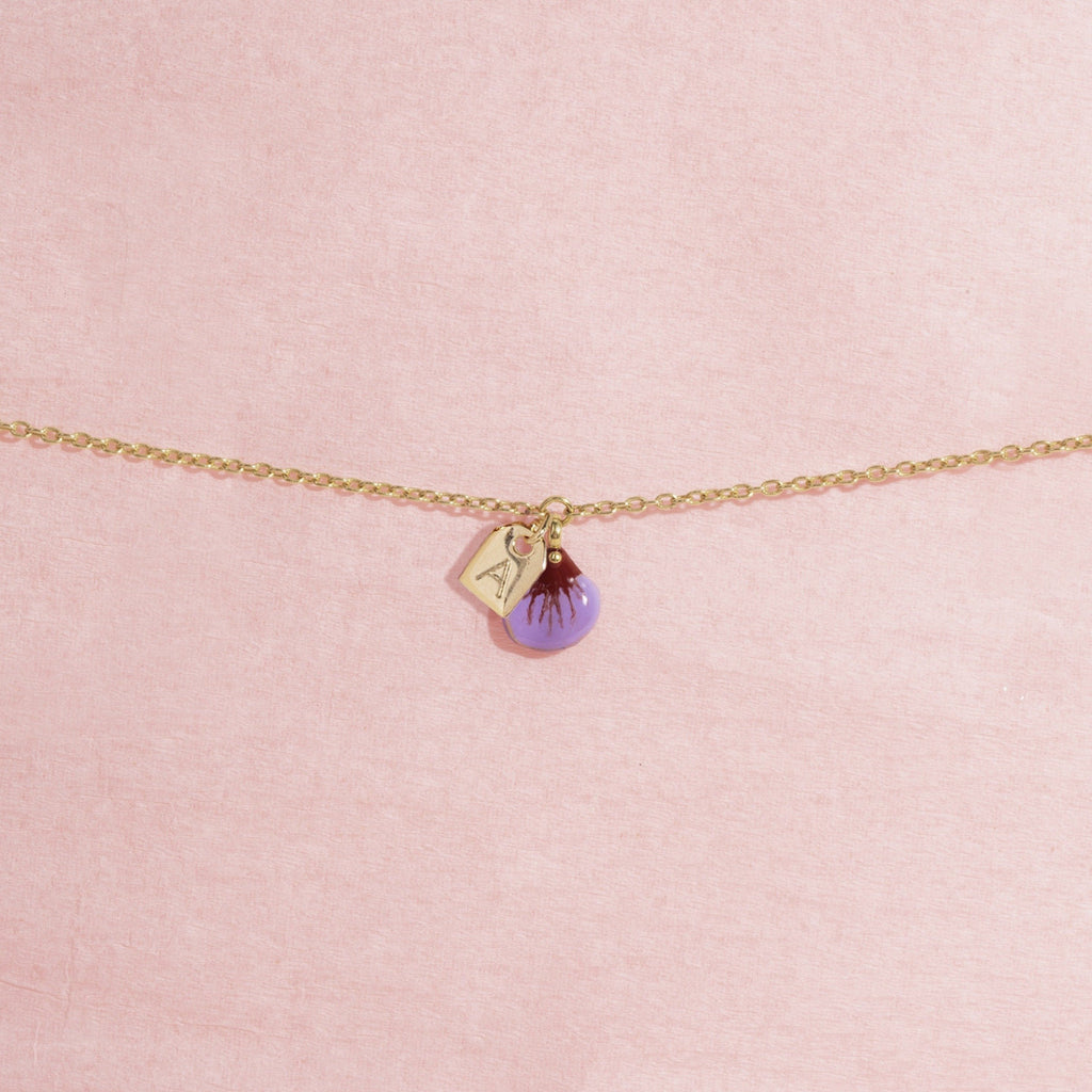 Galore Gepersonaliseerde Armband Part Of Me | Gold & Violet Petite