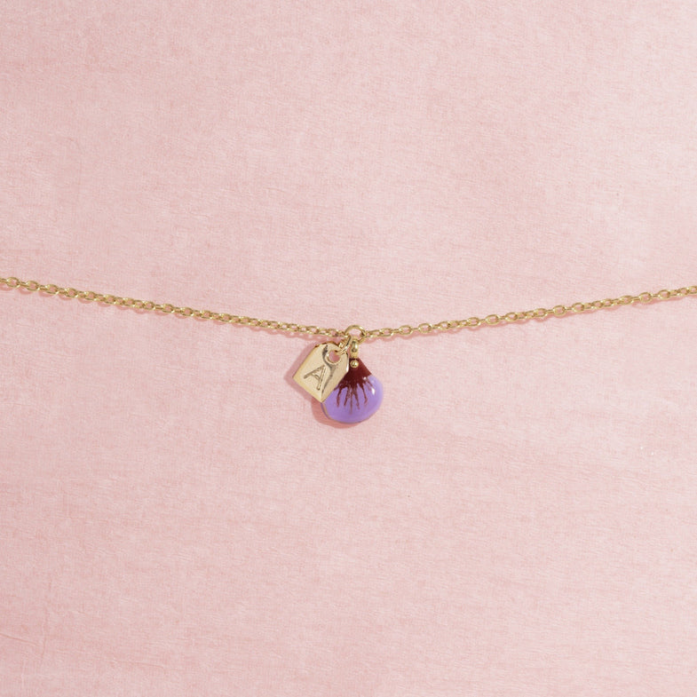 Galore Gepersonaliseerde Armband Part Of Me | Gold & Violet Baby