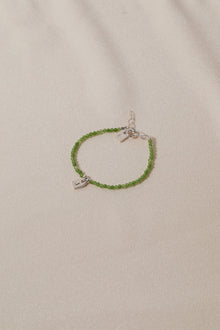 Galore Armband Birthstone May Chrysoprase & Tag | Zilver